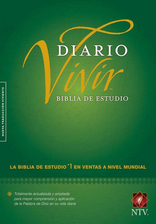 Biblia de estudio del diario vivir NTV (Tapa dura, Verde, Letra Roja)