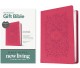 Premium Gift Bible NLT, Filament Enabled (LeatherLike, Very Berry Pink Vines, Red Letter)