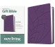 Premium Gift Bible NLT, Filament Enabled (LeatherLike, Purple Petals, Red Letter)