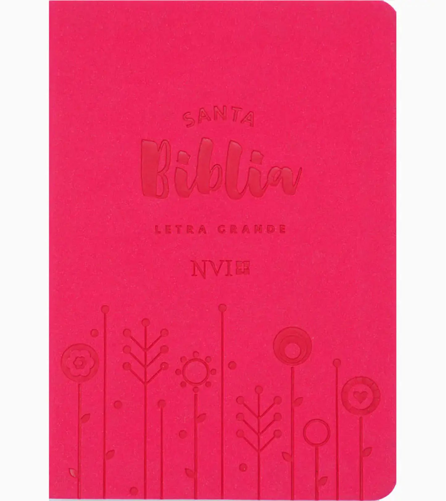 Biblia NVI, Compacta, Piel Especial, Fucsia