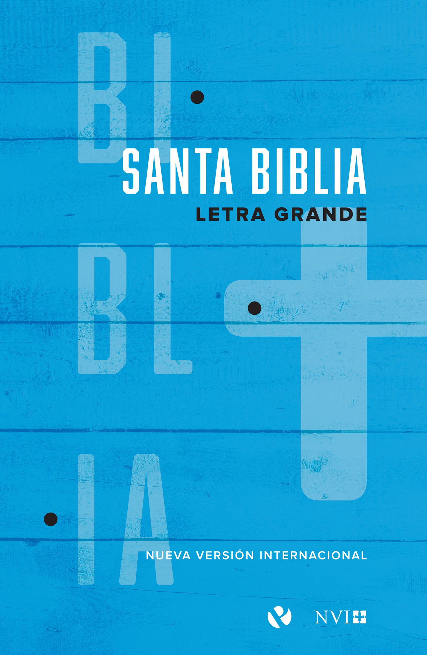 Biblia NVI, Tamaño Manual, Letra Grande, Rústica, Azul