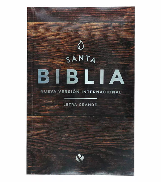 Santa Biblia NVI, Letra Grande, Tapa Rústica, Madera