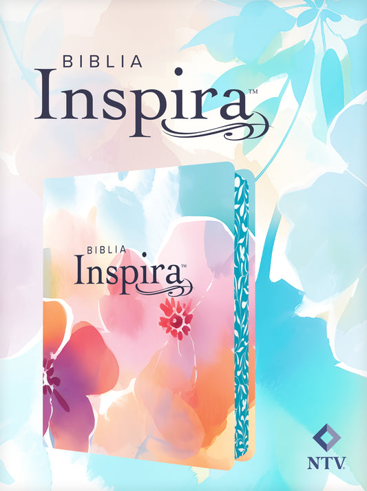 Biblia Inspira NTV con Filament  (SentiPiel, Paraíso floral)